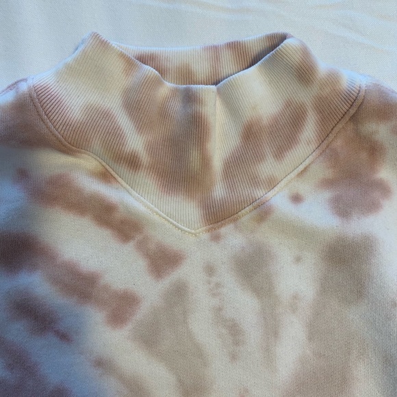 Abercrombie Mock Neck pink tie dye Sweatshirt XS - Picture 3 of 6